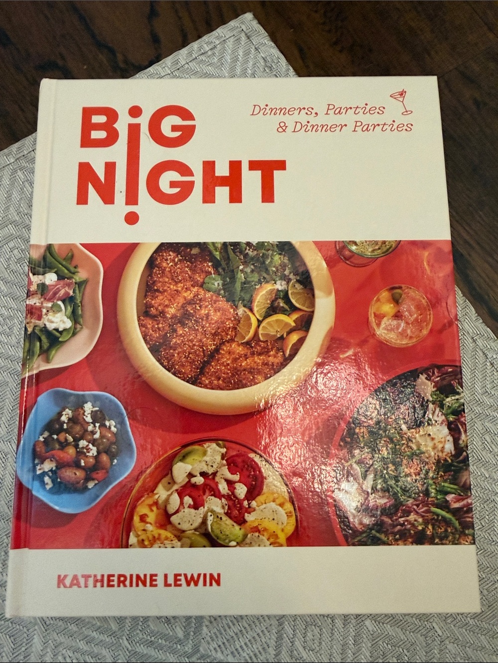 Big Night Cookbook by — Red & White Cover